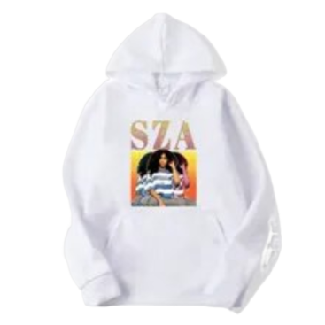 SZA Merch SOS Fleece White Hoodie