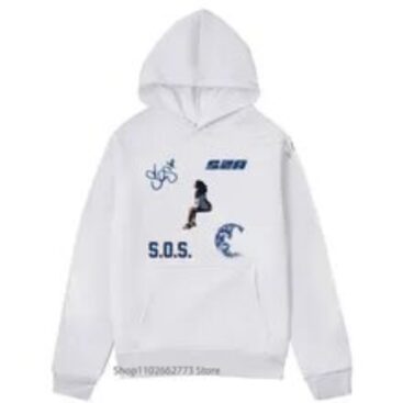 SZA SOS Anime White Hoodie