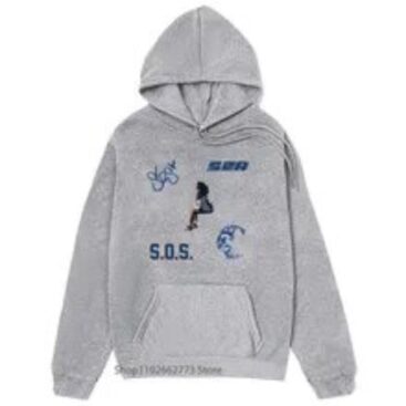 SZA SOS Merch Gray Winter Hoodie