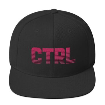 CTRL Snapback Hat Black