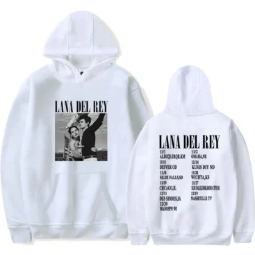 Lana Del Rey Merch White Hoodie